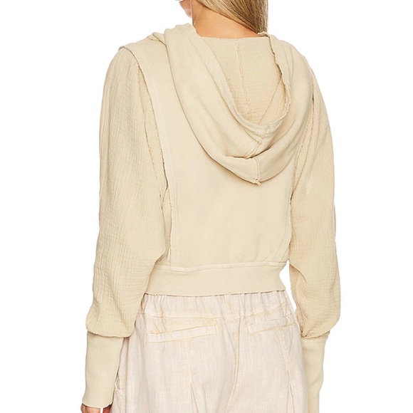 {NWOT} $128 FREE PEOPLE Love Letter Hoodie in Nomadic Desert - Picture 2 of 5